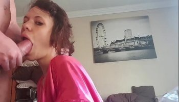 sucking and jerking off cock early in the morning