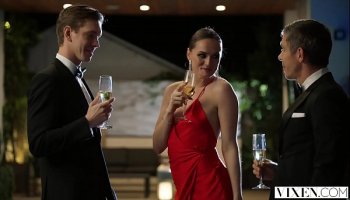 vixen tori black takes on two cocks in an award show after party